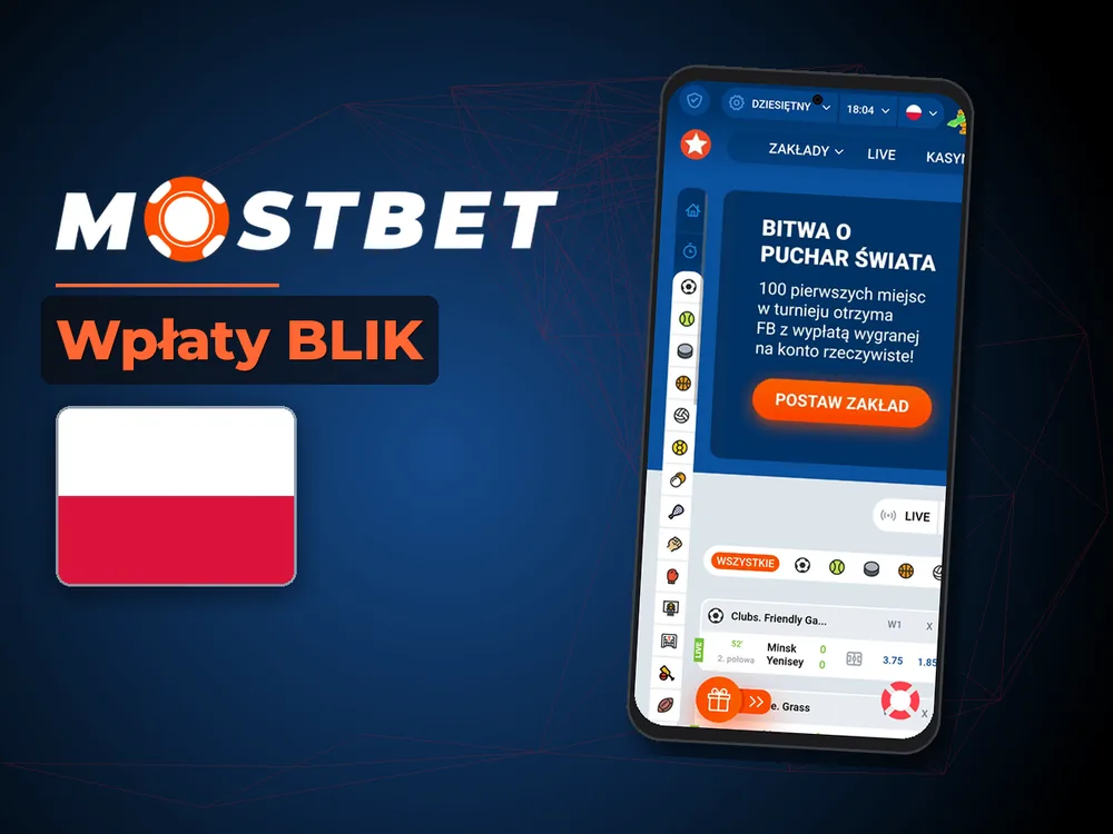 Mostbet - Wpłaty BLIK