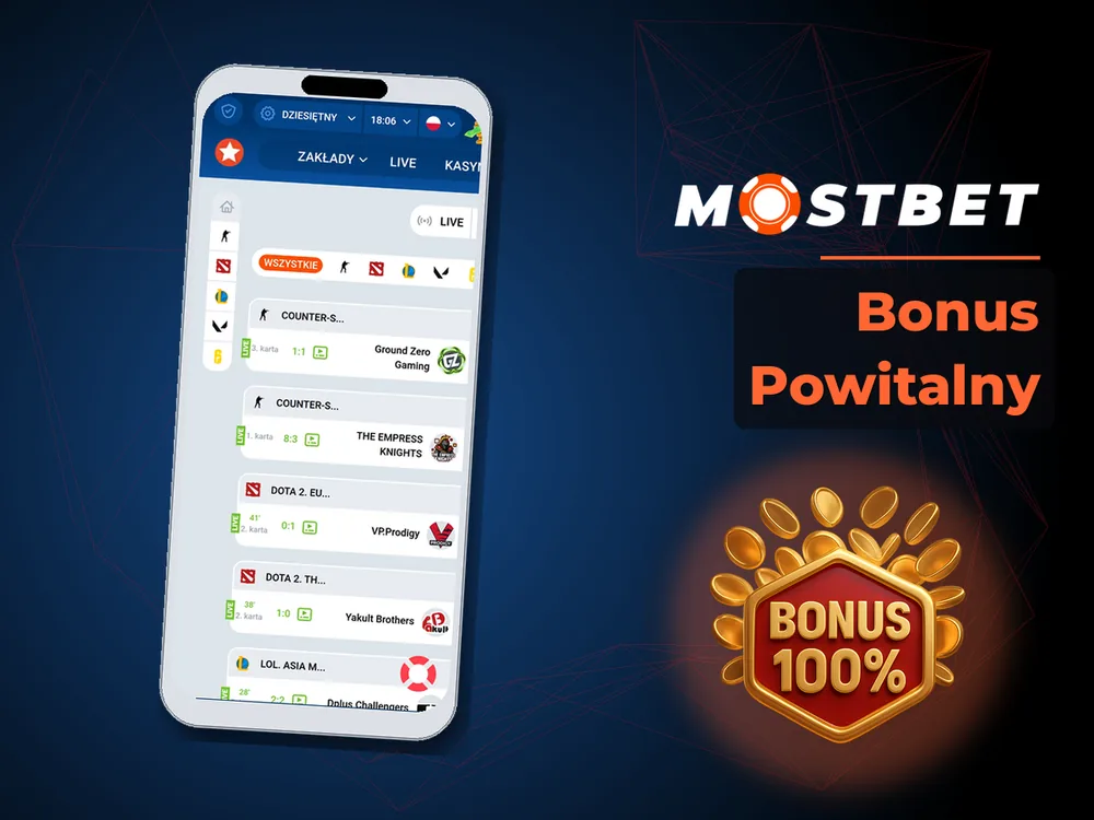 Mostbet - Bonus Powitalny
