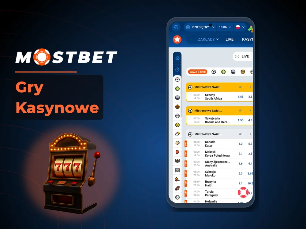 Mostbet - Gry Kasynowe