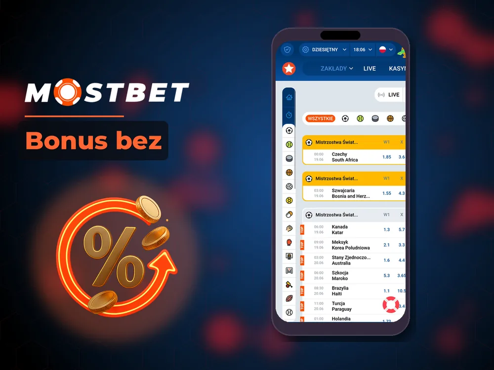Mostbet - Bonus bez